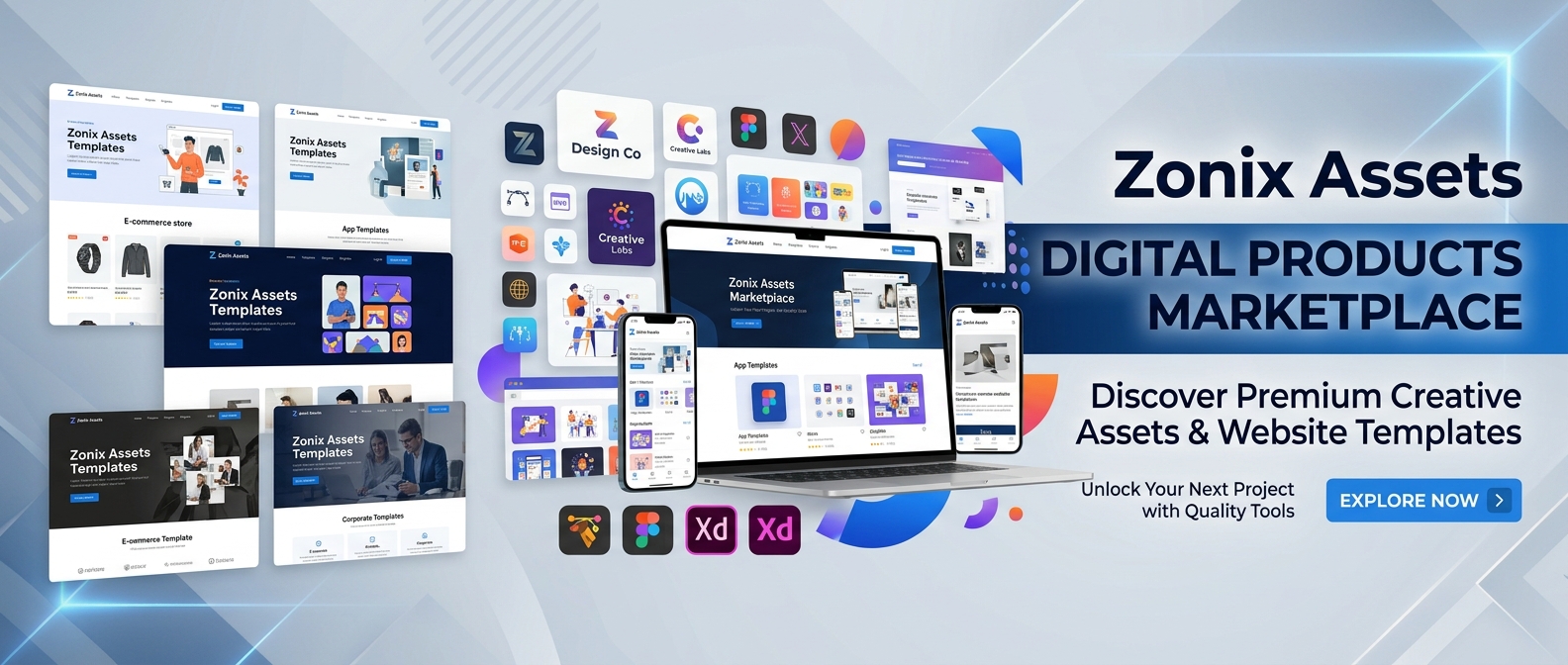 Zonix Assets digital store banner